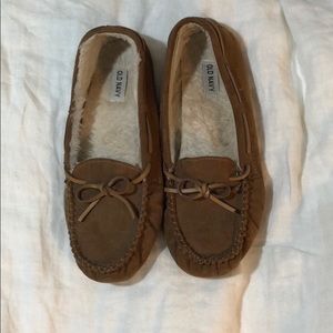 Brown moccasins